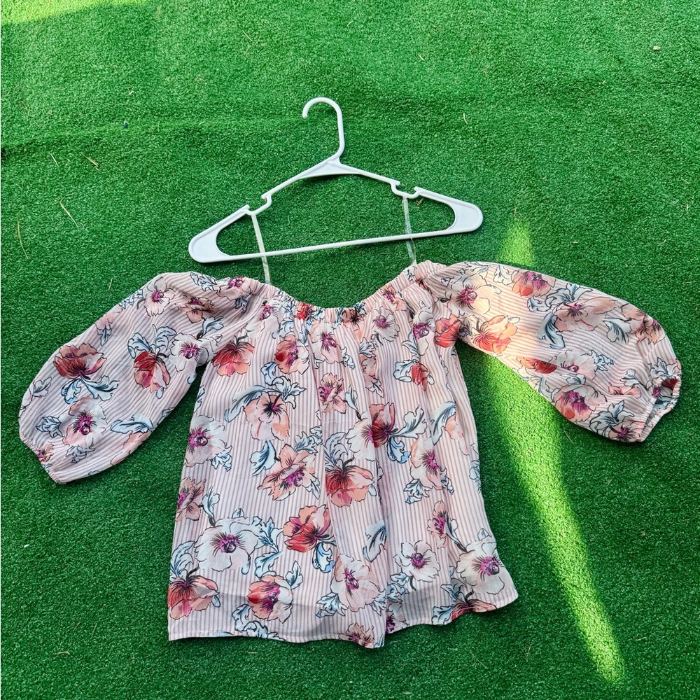 Floral Off-Shoulder Blouse